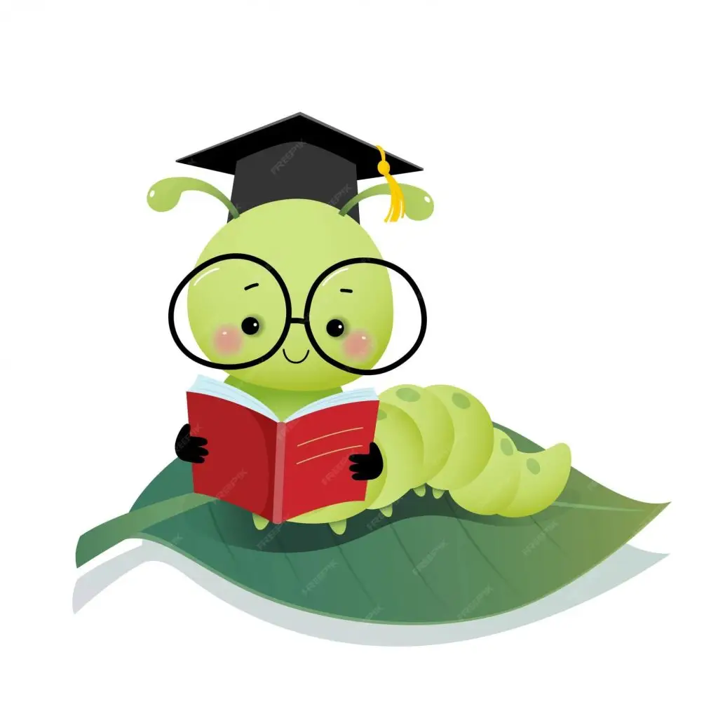 image of a bookworm