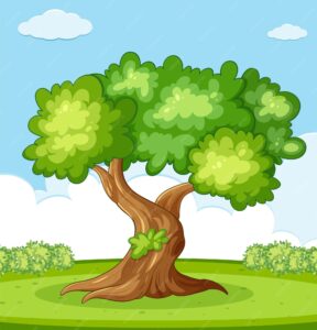 A green tree.