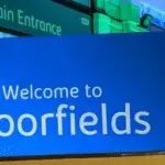 Welcome to Moorfields sign.