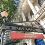 The Garrick Theatre sign.