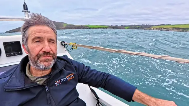 Adam Benjamin at sea.